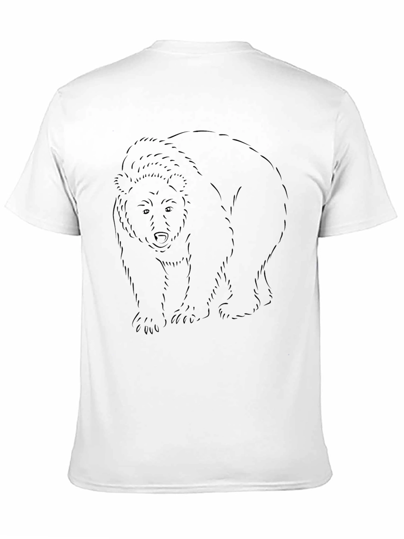 Bear Outline Black T-Shirt