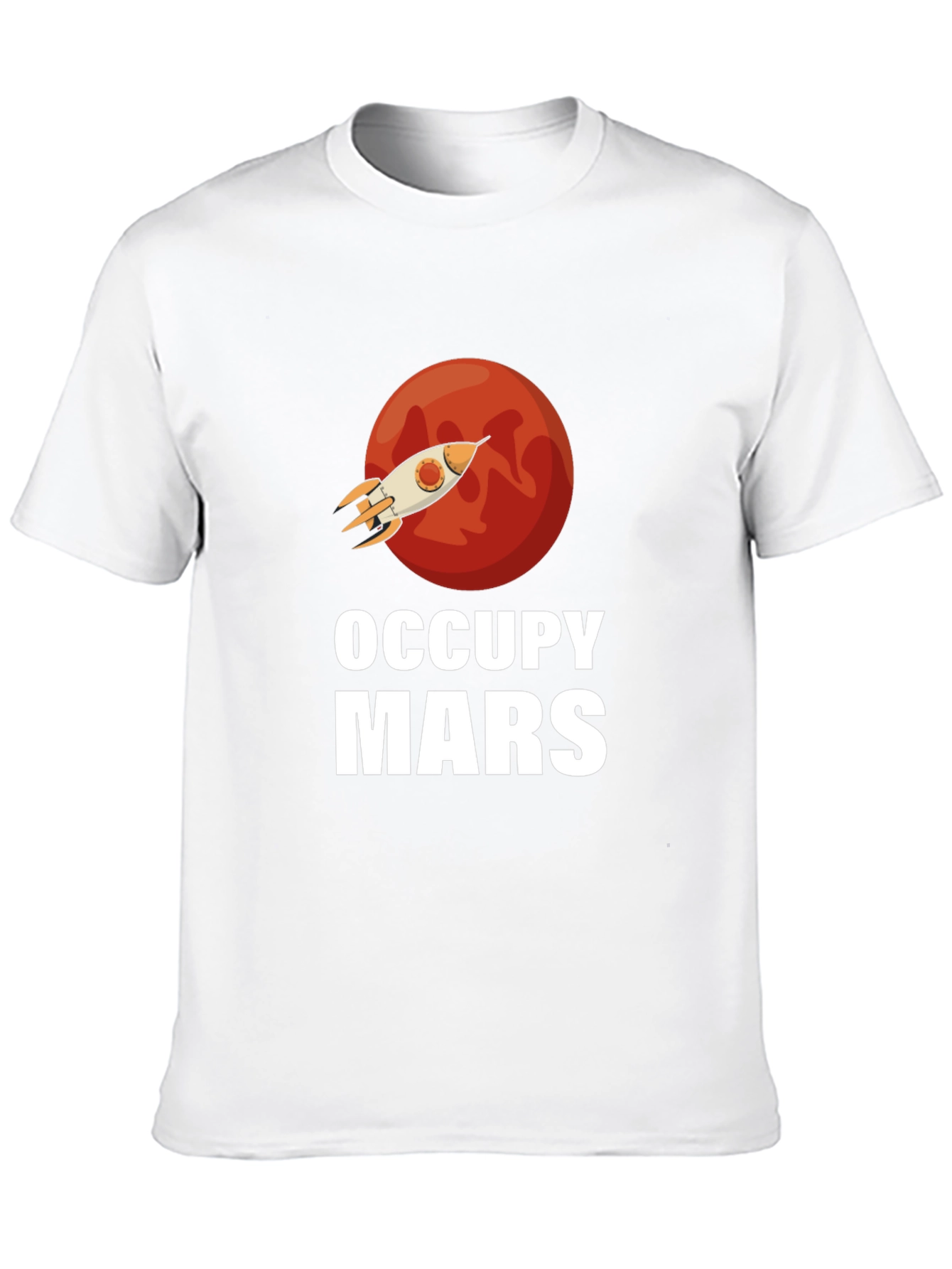 Occupy Mars Graphic T-Shirt - Space Exploration Tee