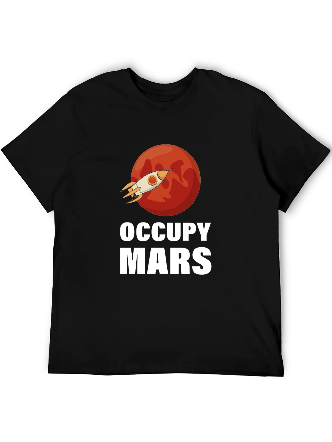 Occupy Mars Graphic T-Shirt - Space Exploration Tee