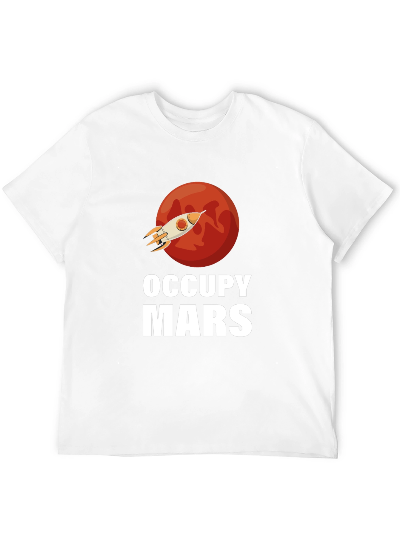 Occupy Mars Graphic T-Shirt - Space Exploration Tee