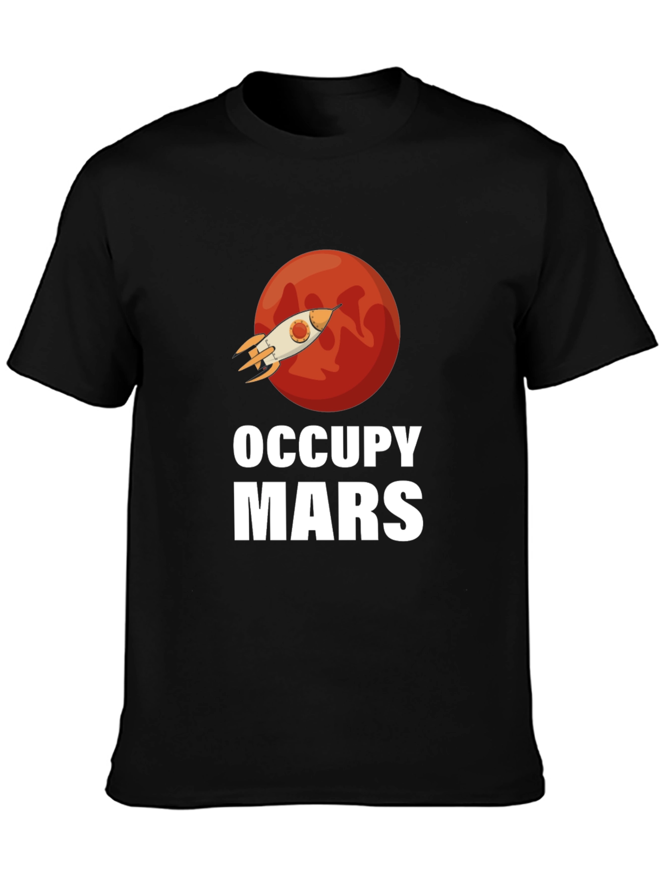 Occupy Mars Graphic T-Shirt - Space Exploration Tee