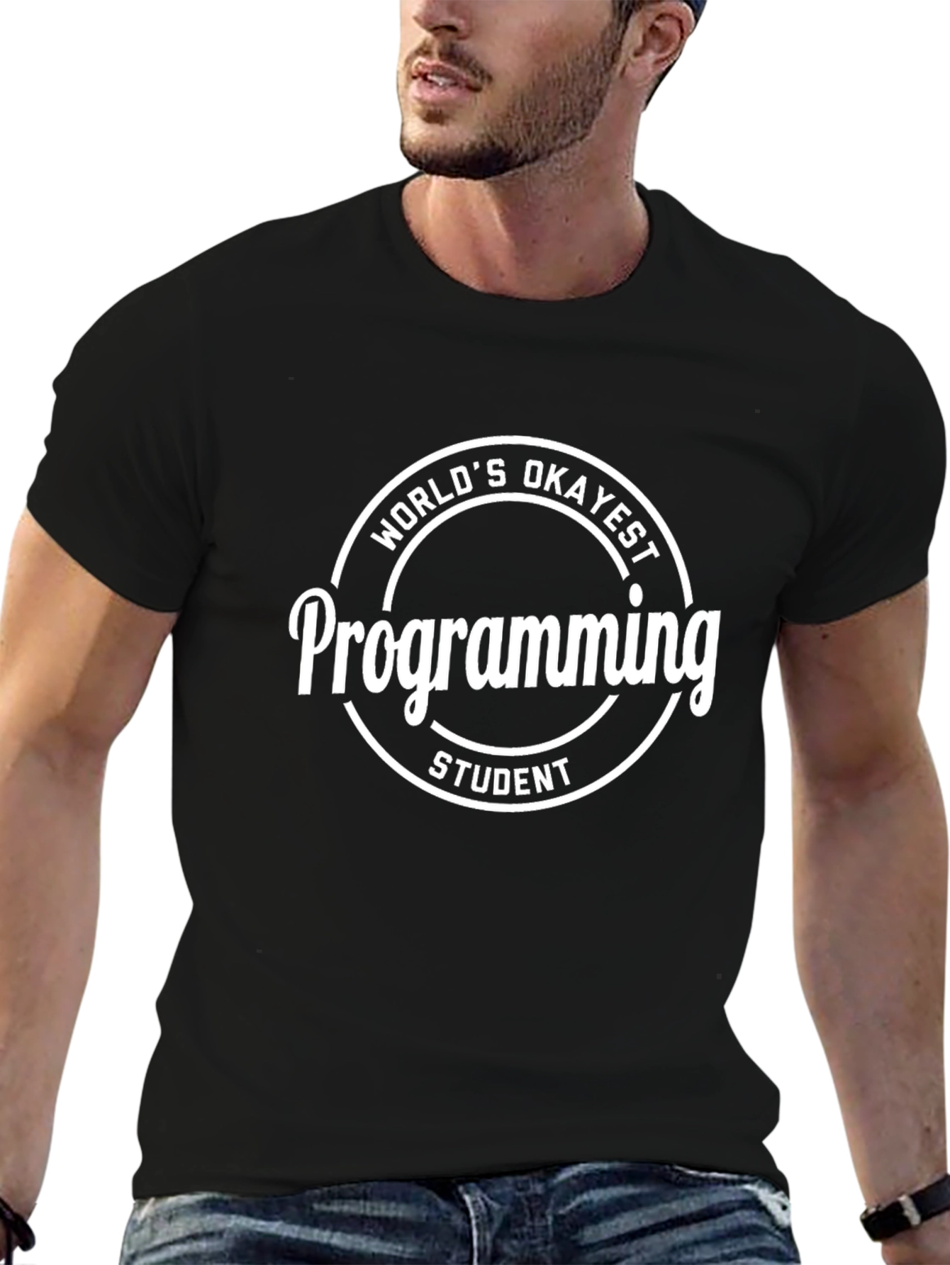 Worlds Okayest Programming Student Graphic Tee