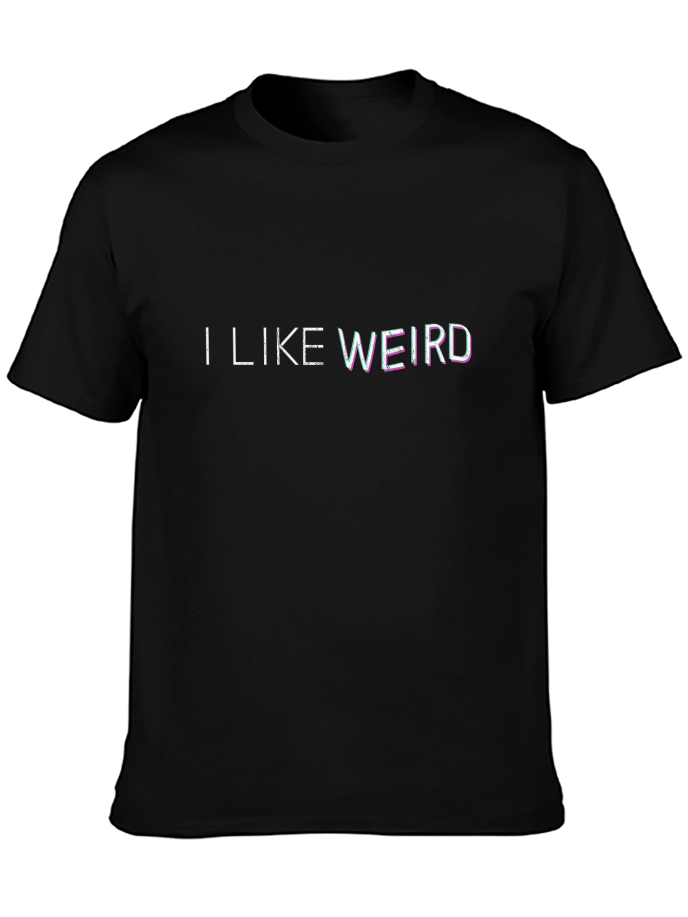 I Like Weird Black Graphic Tee