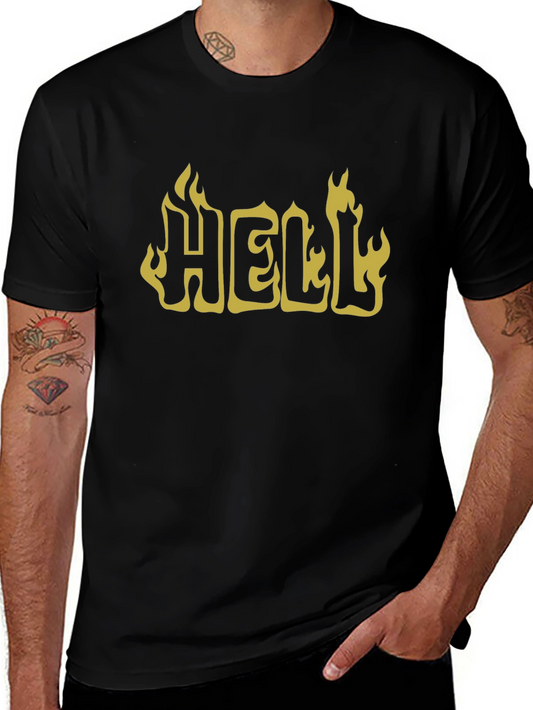 Fiery Hell Graphic Tee - Bold & Edgy Style