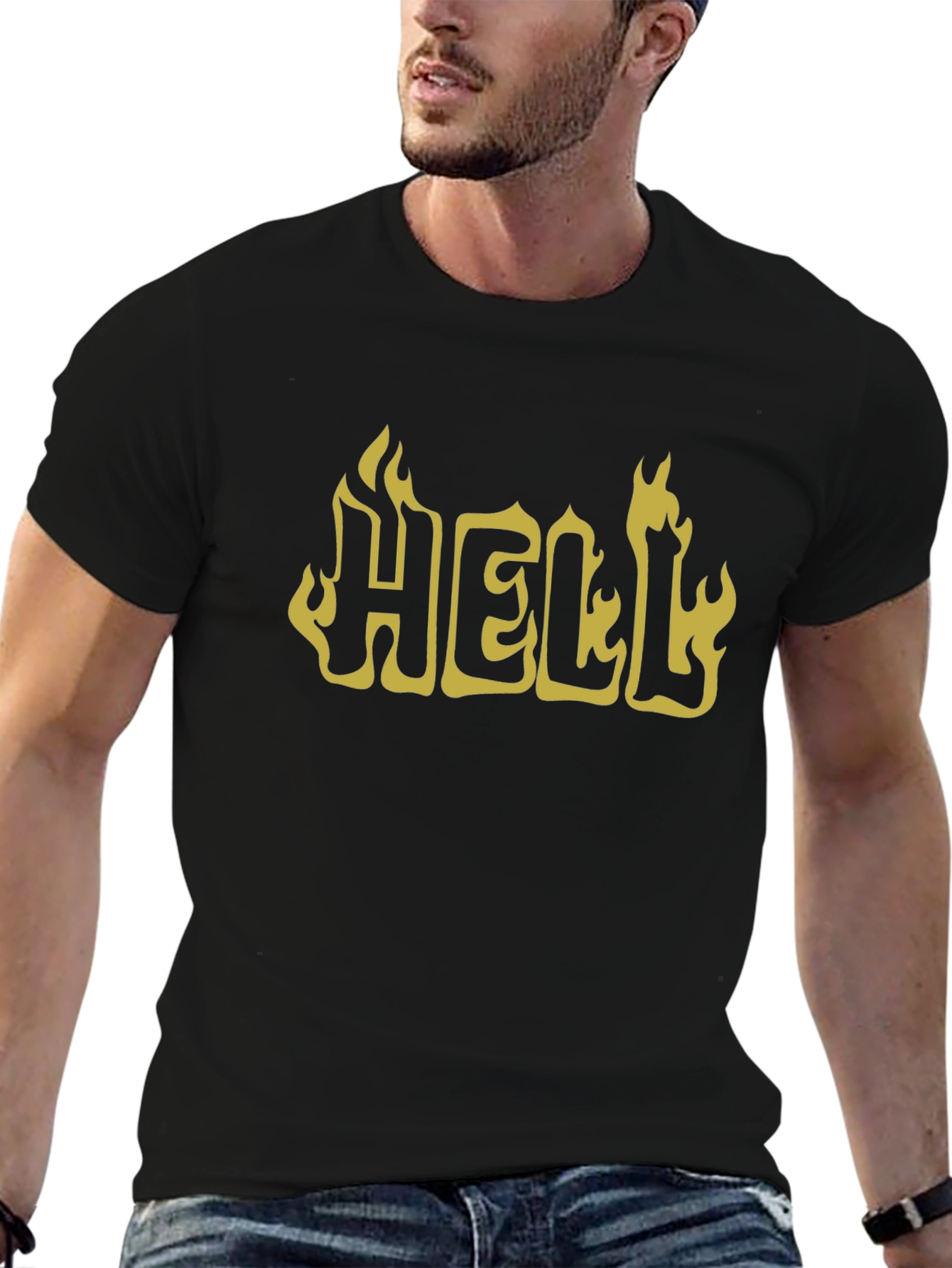 Fiery Hell Graphic Tee - Bold & Edgy Style