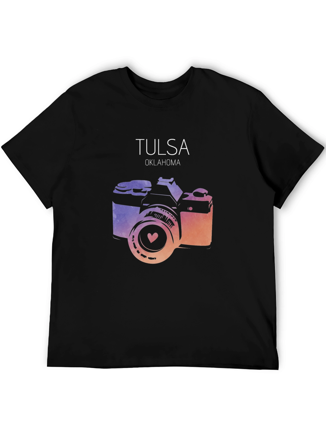 Tulsa Oklahoma Camera Graphic T-Shirt