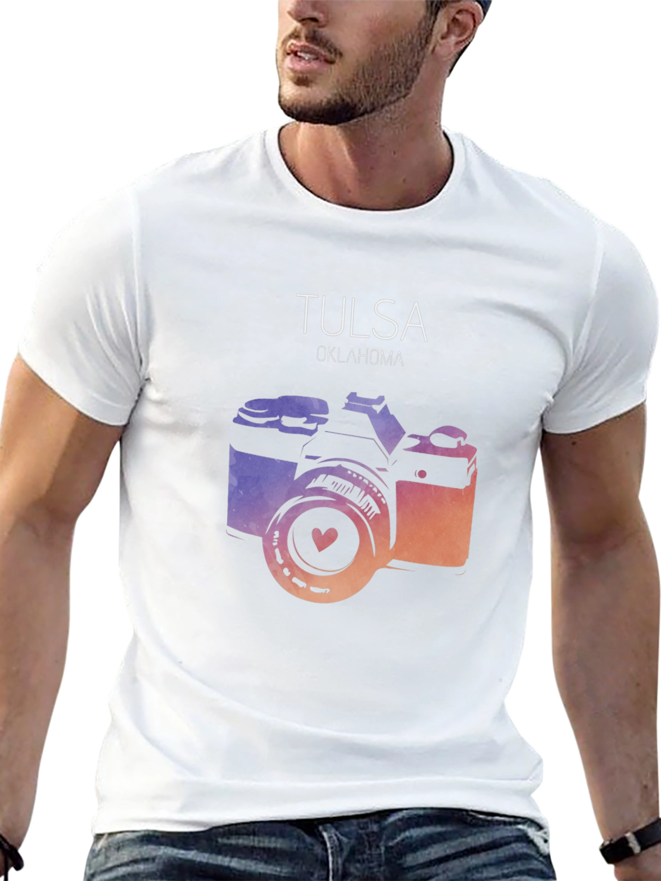 Tulsa Oklahoma Camera Graphic T-Shirt