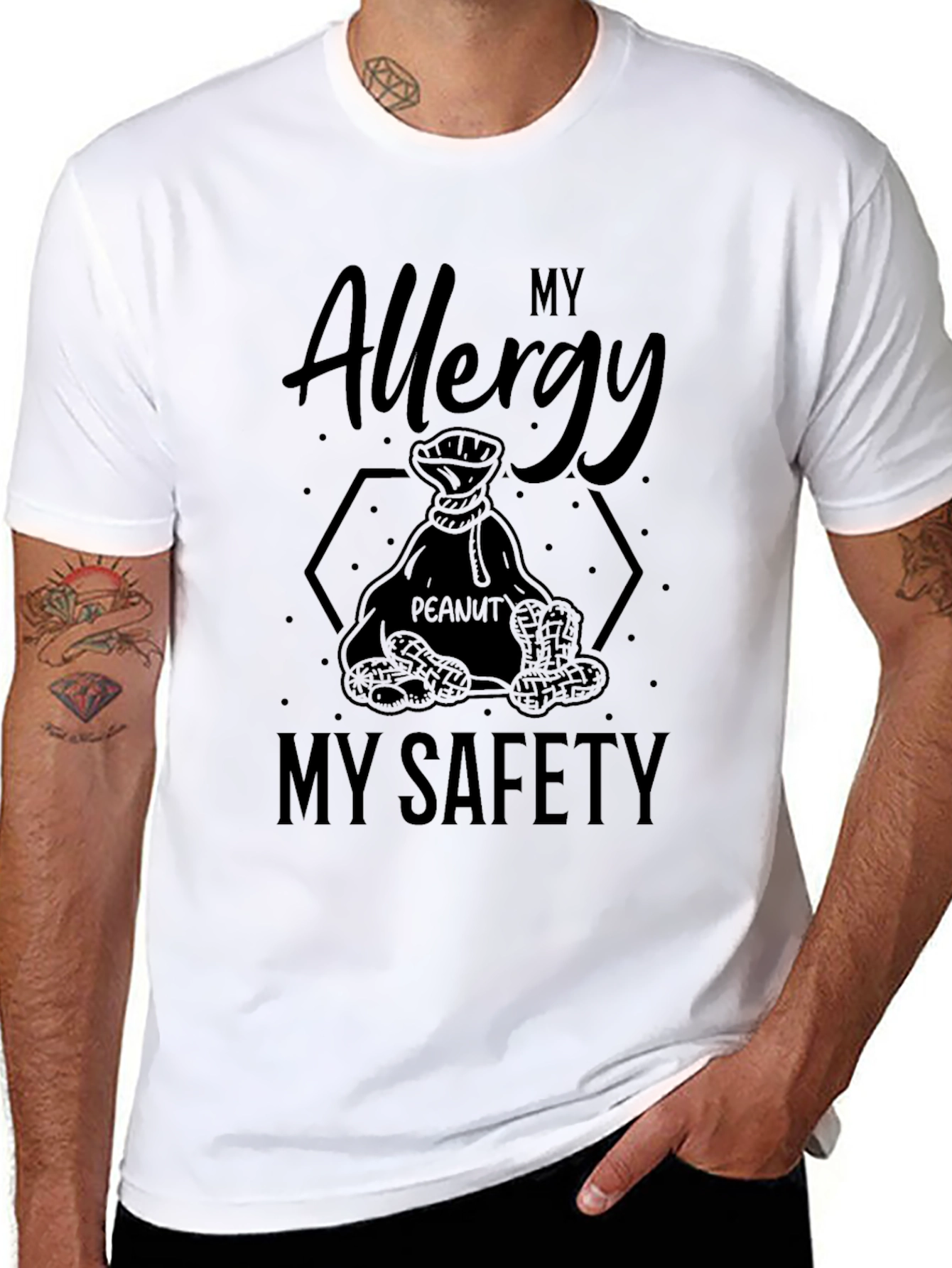 Peanut Allergy Safety T-Shirt - Unisex