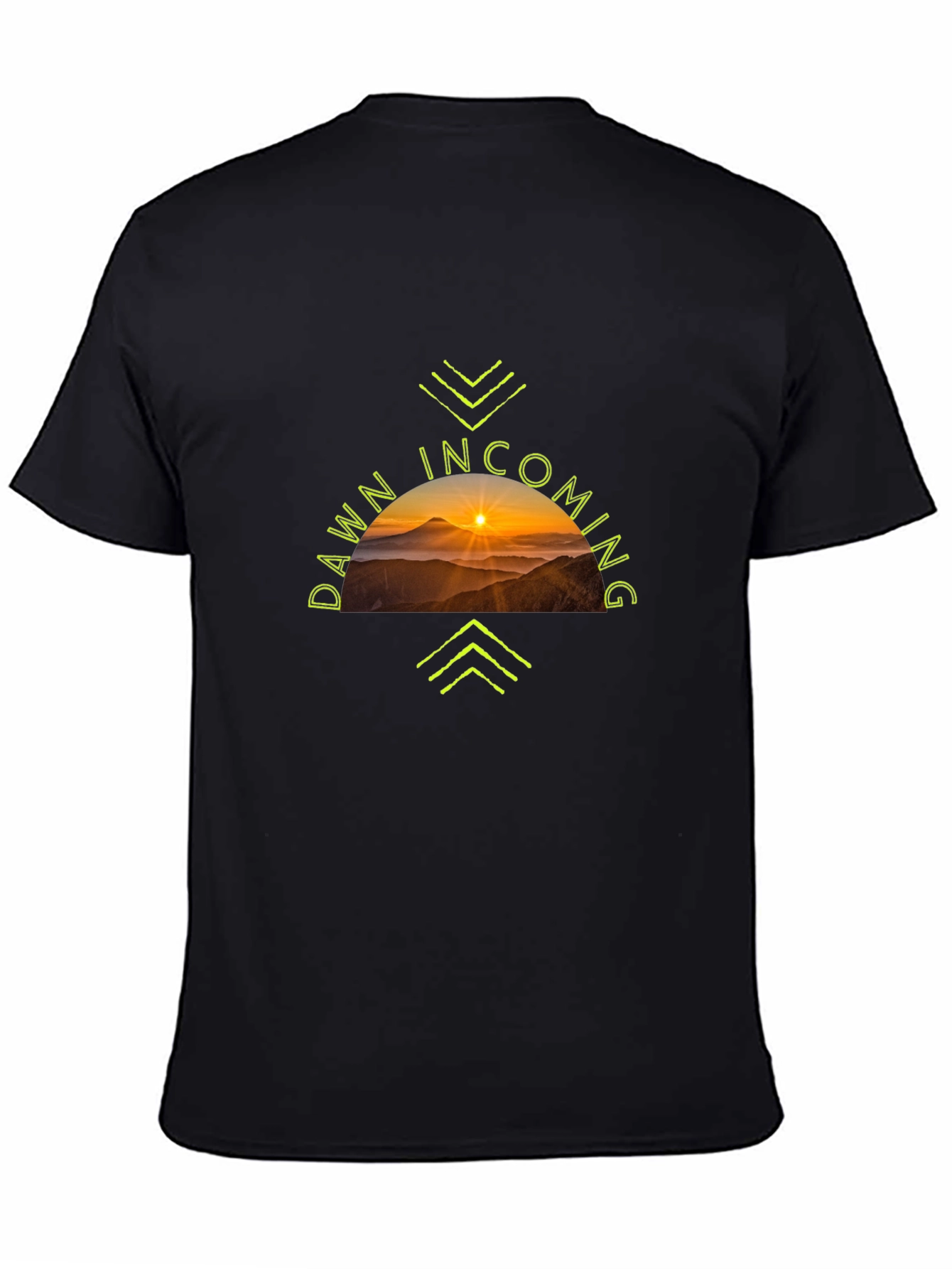 Dawn Incoming Graphic Tee - Black Cotton T-Shirt