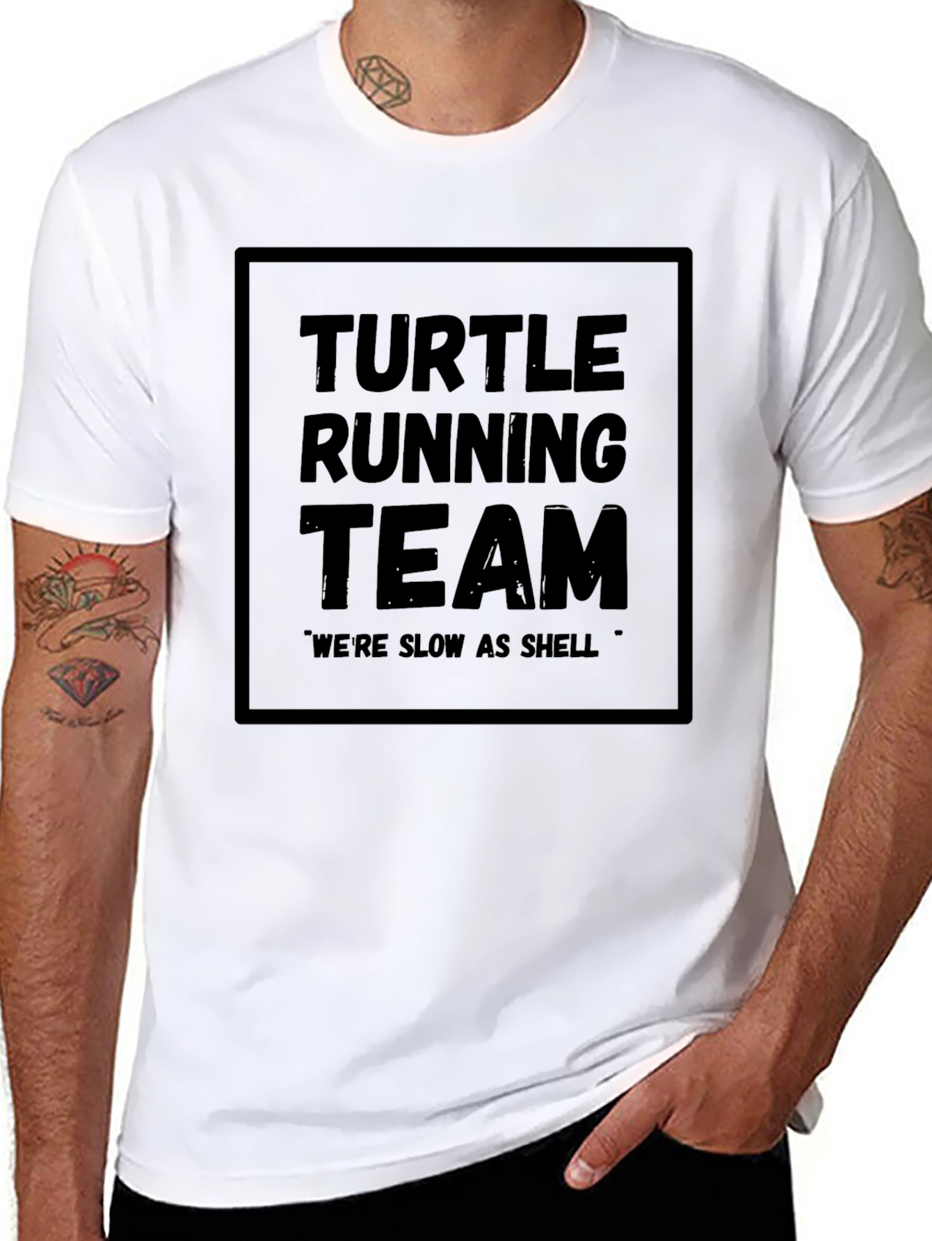 Turtle Running Team T-Shirt - Funny & Unique