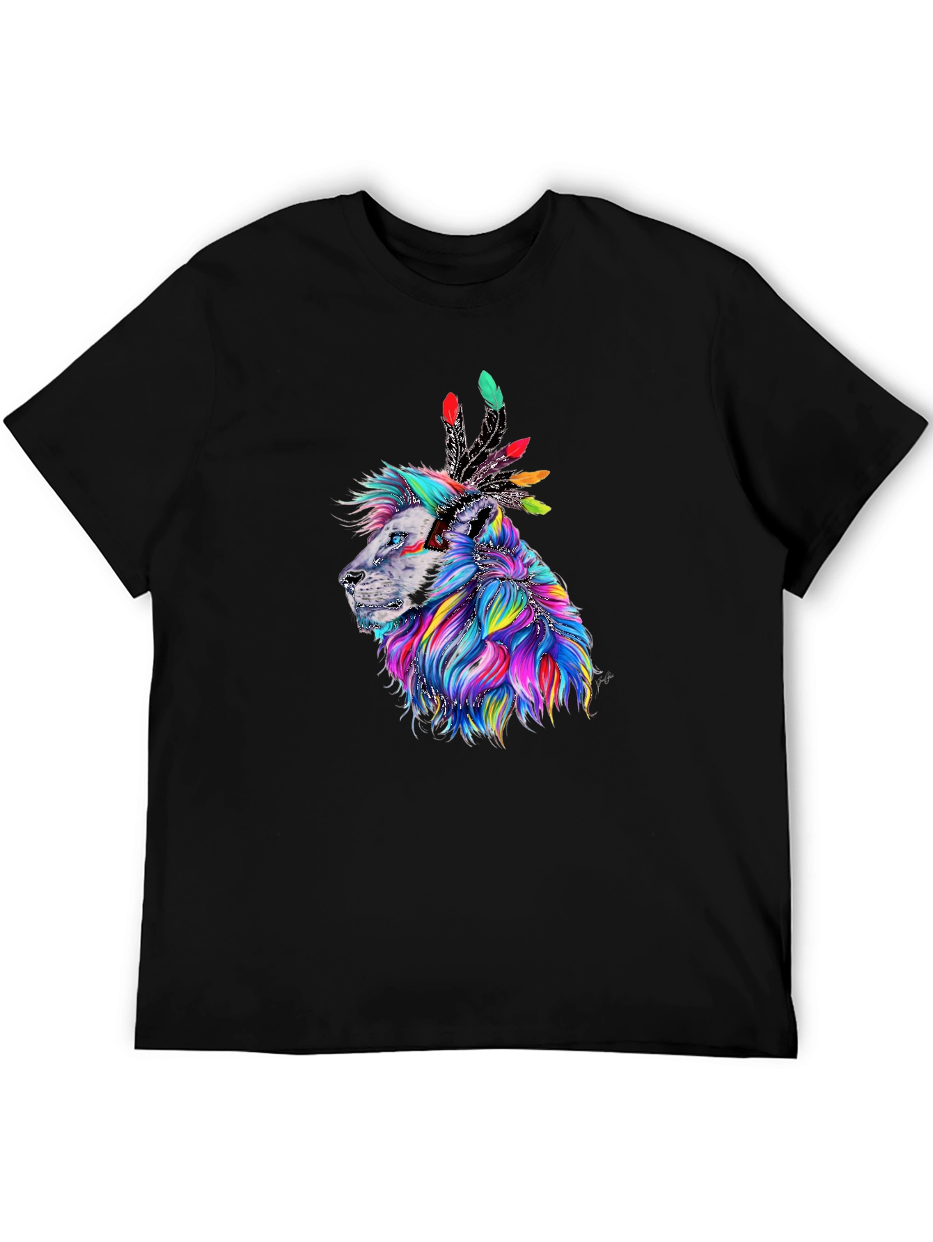Lion Headdress Graphic T-Shirt