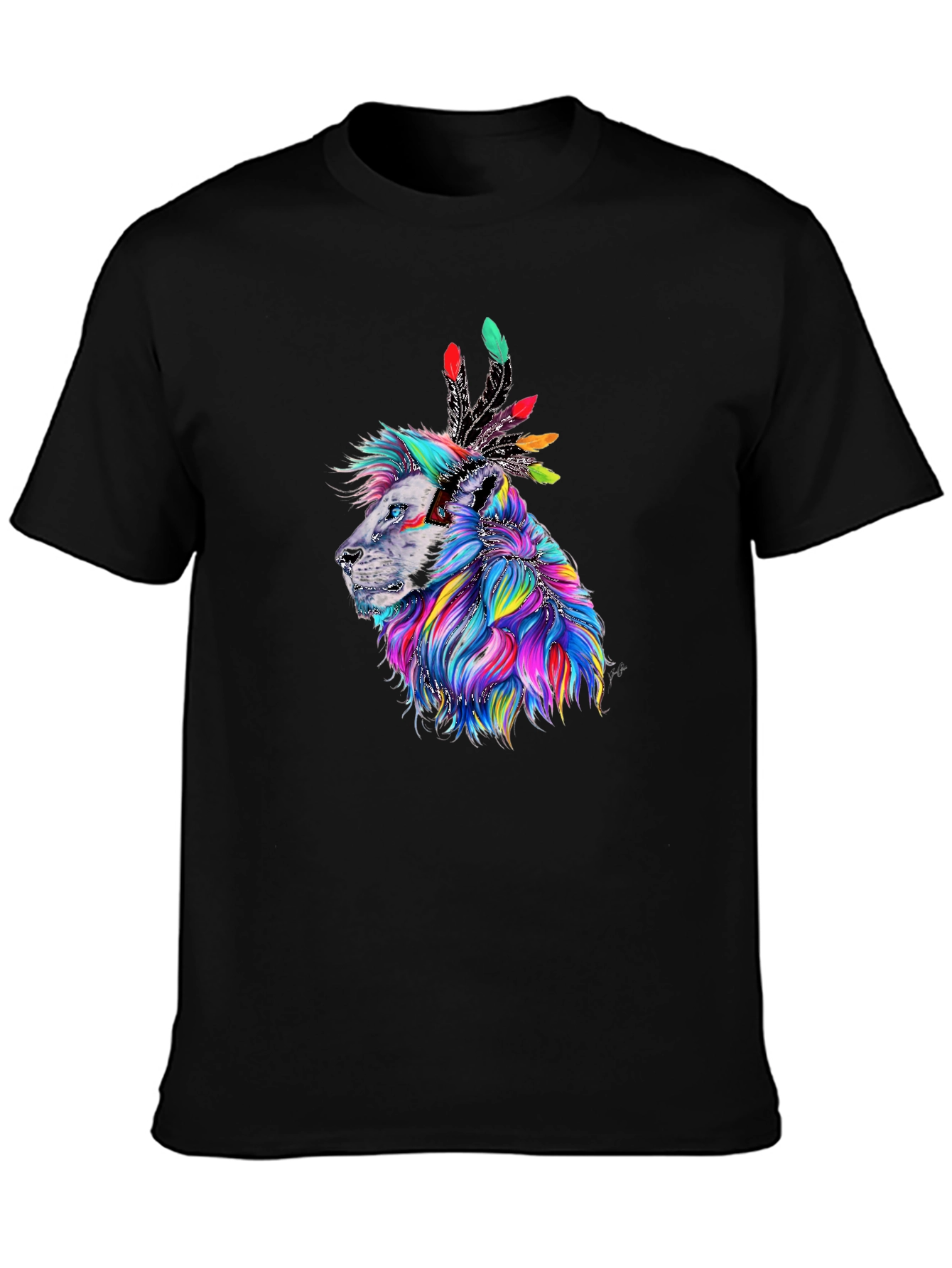 Lion Headdress Graphic T-Shirt