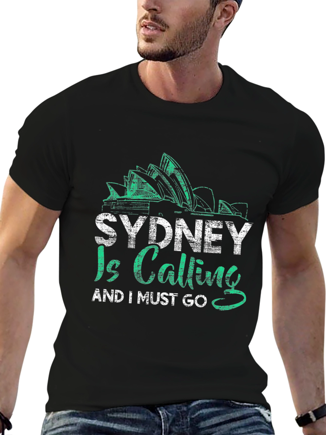 Sydney Calling Black T-Shirt