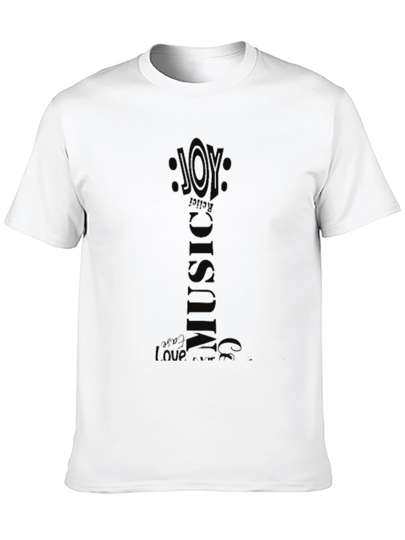 Joy Music Graphic Black T-Shirt