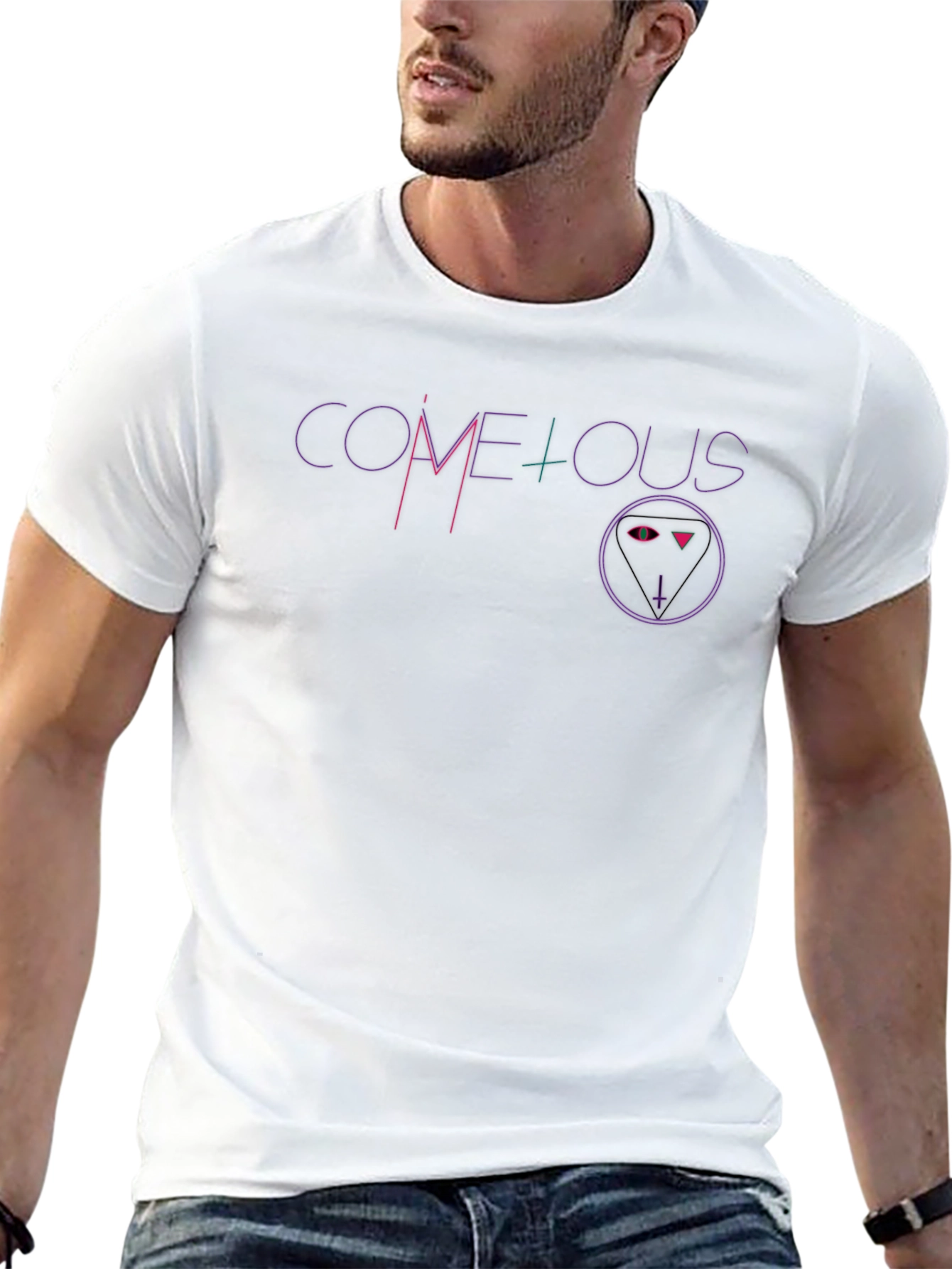 Come + Ous Graphic Tee - Stylish Black T-Shirt