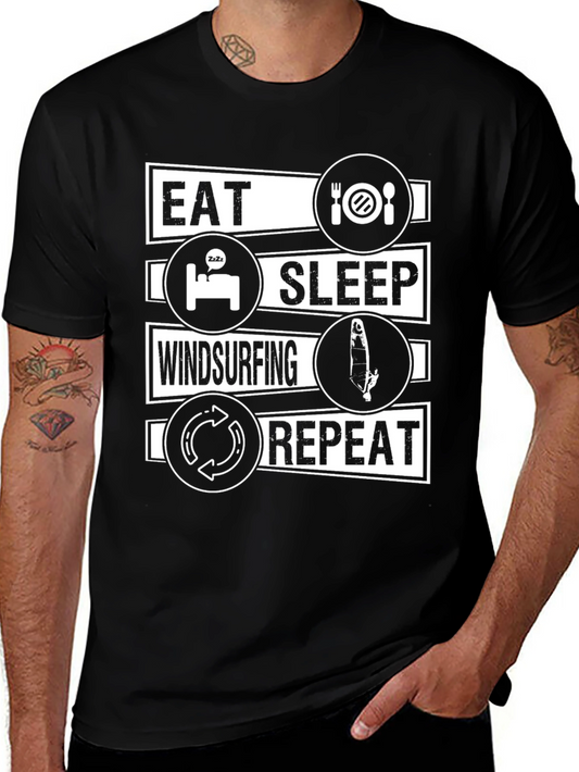 Eat Sleep Windsurfing Repeat T-Shirt