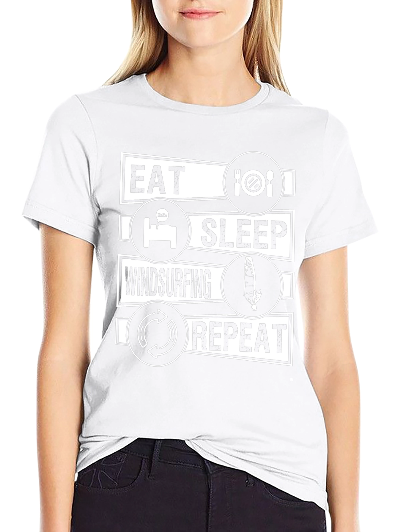 Eat Sleep Windsurfing Repeat T-Shirt