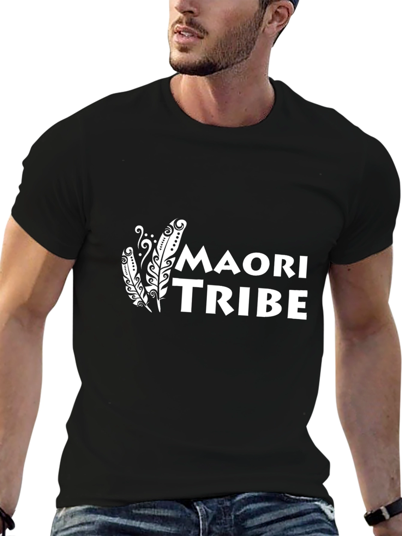 Maori Tribe Graphic Black T-Shirt