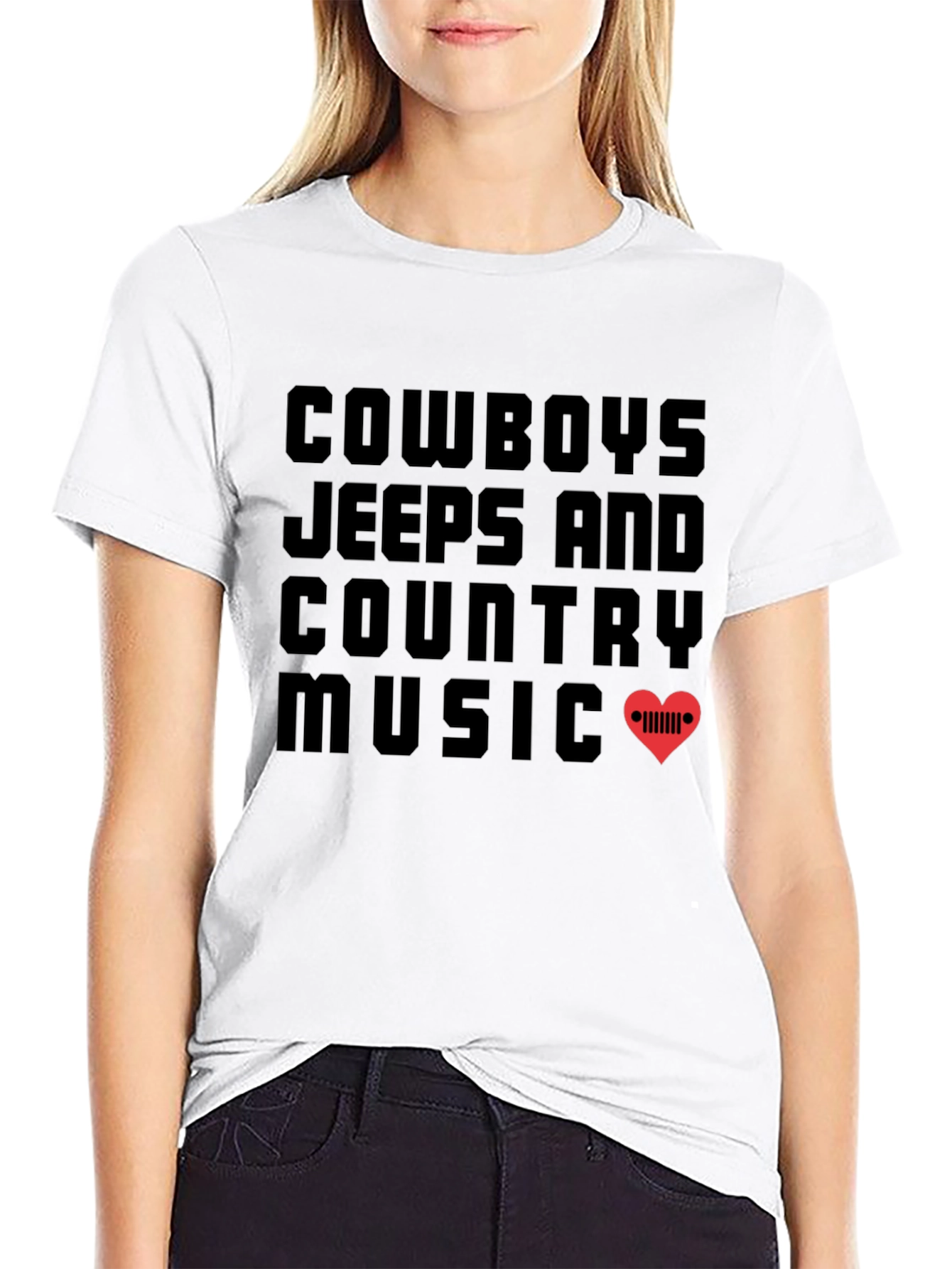 Cowboys Jeeps and Country Music Graphic T-Shirt