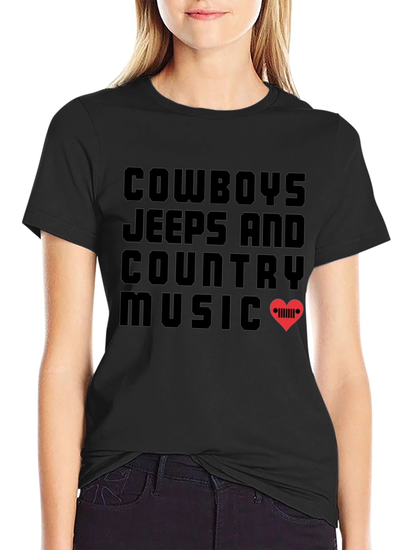 Cowboys Jeeps and Country Music Graphic T-Shirt
