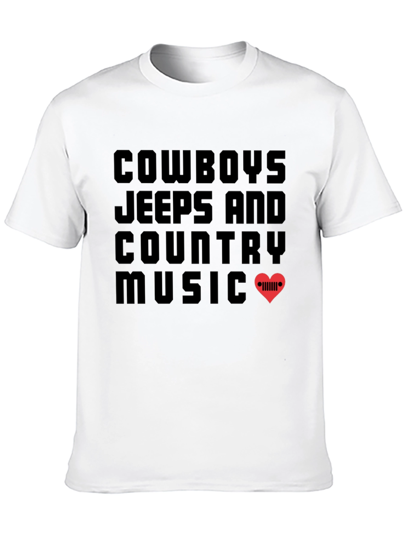 Cowboys Jeeps and Country Music Graphic T-Shirt