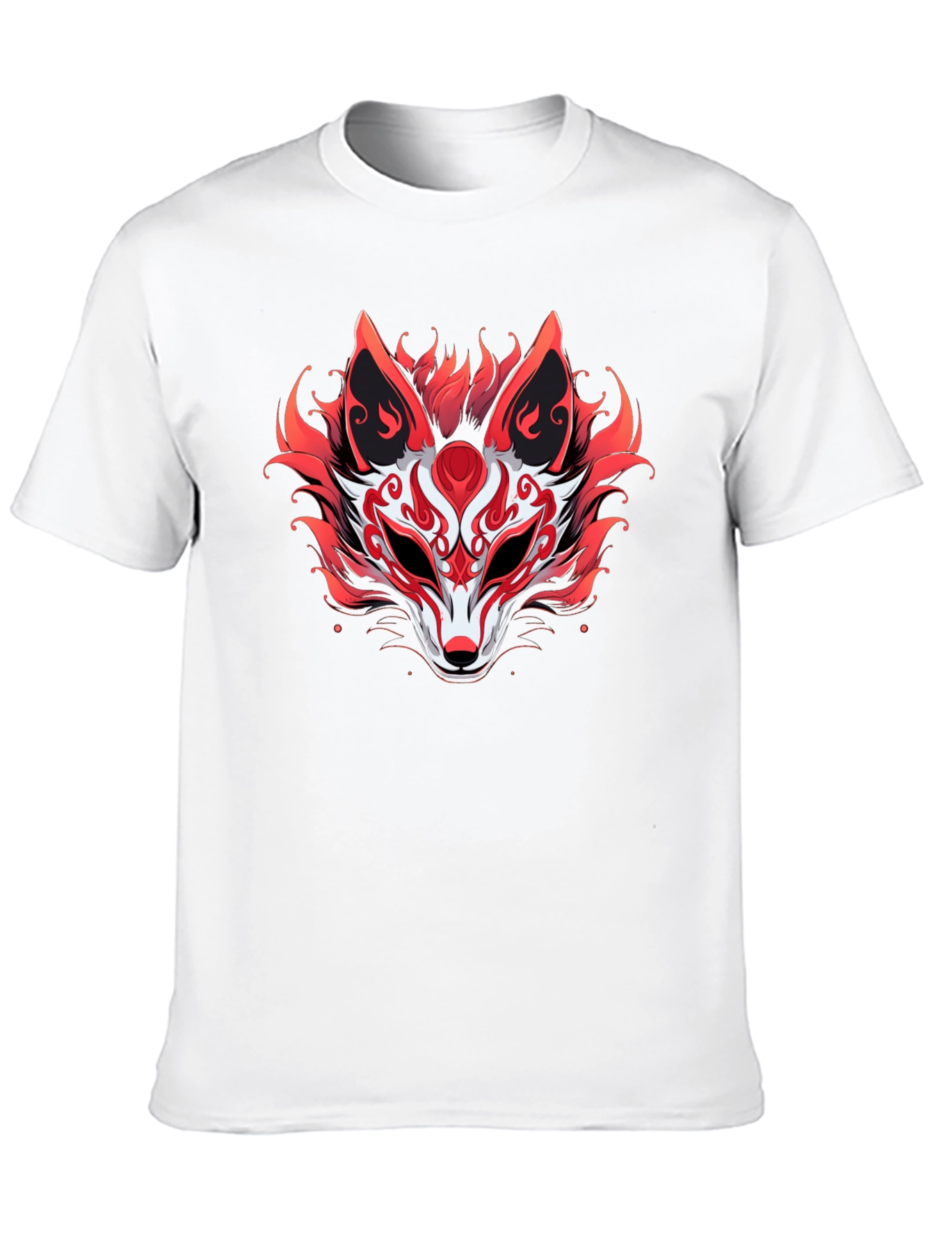 Red Fox Mask Graphic Tee - Stylish Unisex T-Shirt