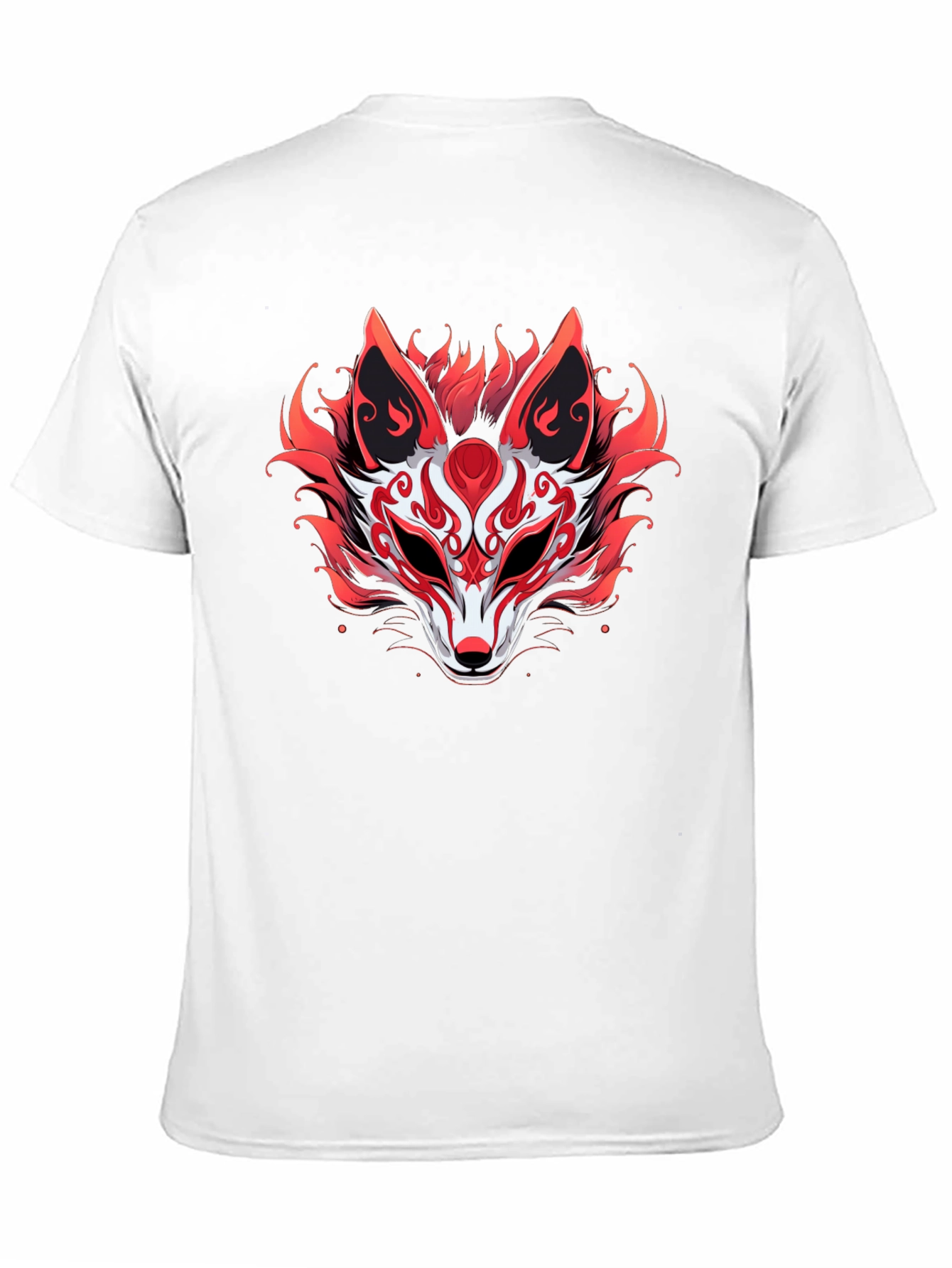 Red Fox Mask Graphic Tee - Stylish Unisex T-Shirt