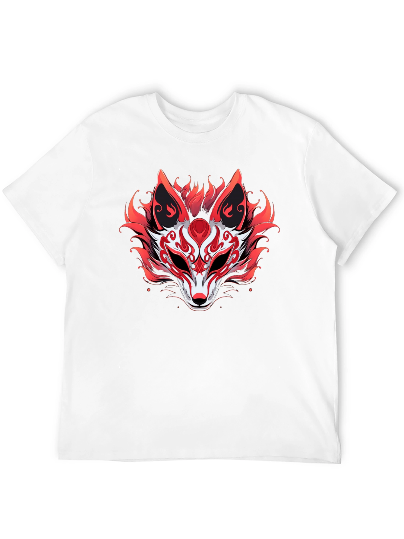 Red Fox Mask Graphic Tee - Stylish Unisex T-Shirt