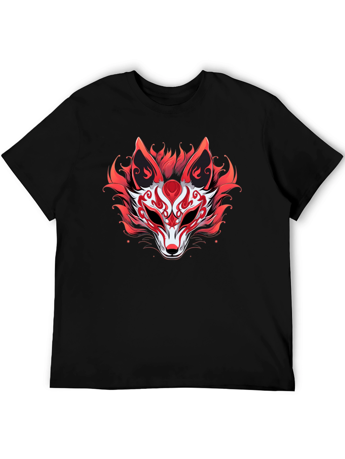 Red Fox Mask Graphic Tee - Stylish Unisex T-Shirt