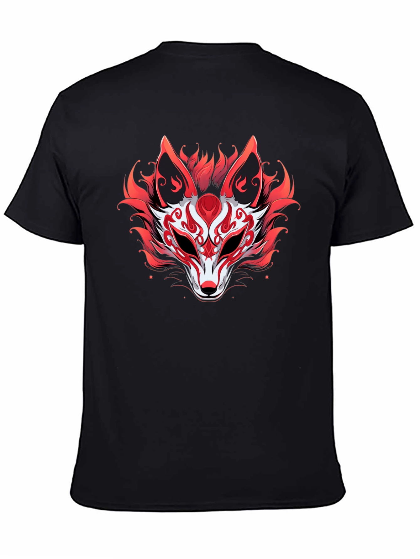 Red Fox Mask Graphic Tee - Stylish Unisex T-Shirt