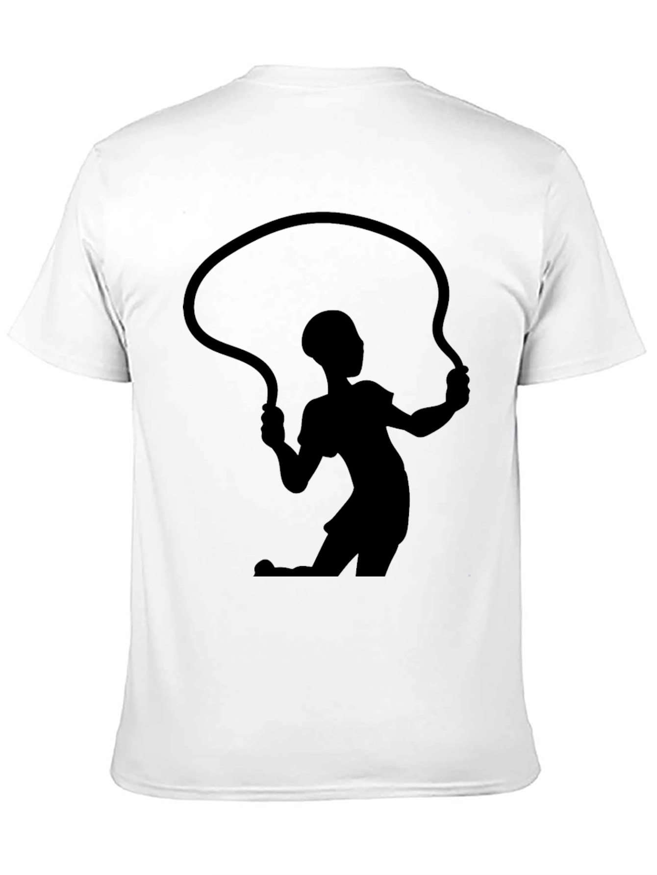 Jump Rope Silhouette Black T-Shirt