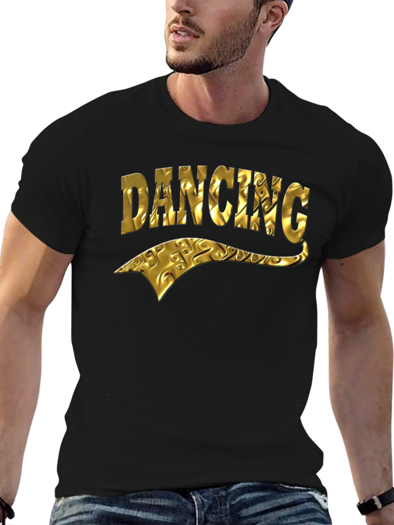 Golden Dancing Graphic T-Shirt