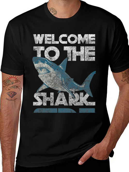Welcome to the Shark Graphic T-Shirt - Ocean Lover Tee