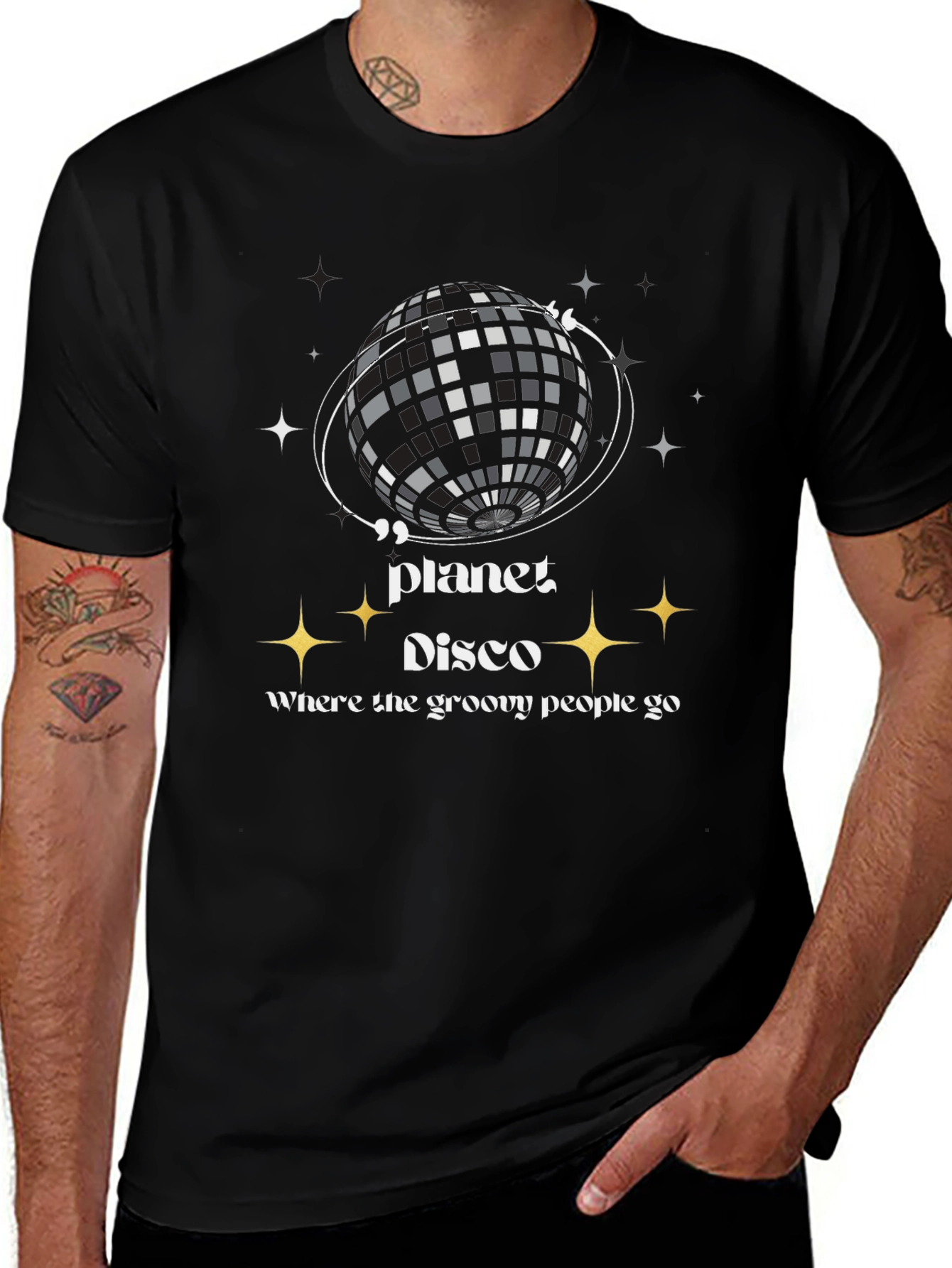 Planet Disco T-Shirt Groovy Graphic Tee