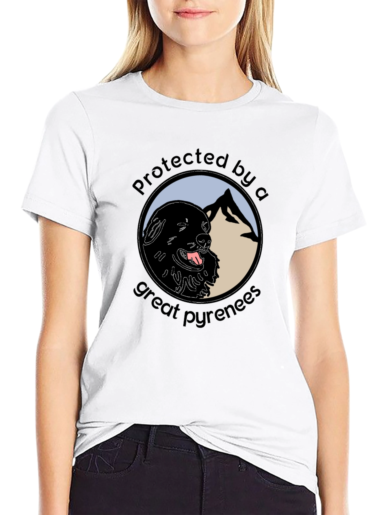 Protected by a Great Pyrenees T-Shirt