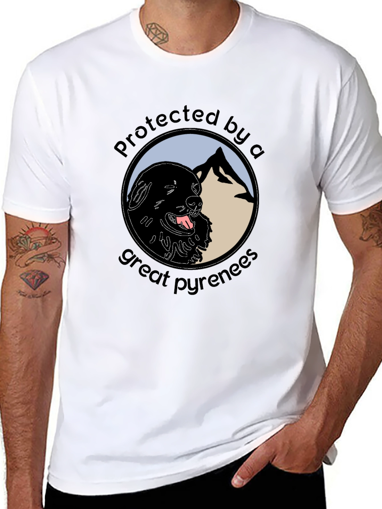 Protected by a Great Pyrenees T-Shirt