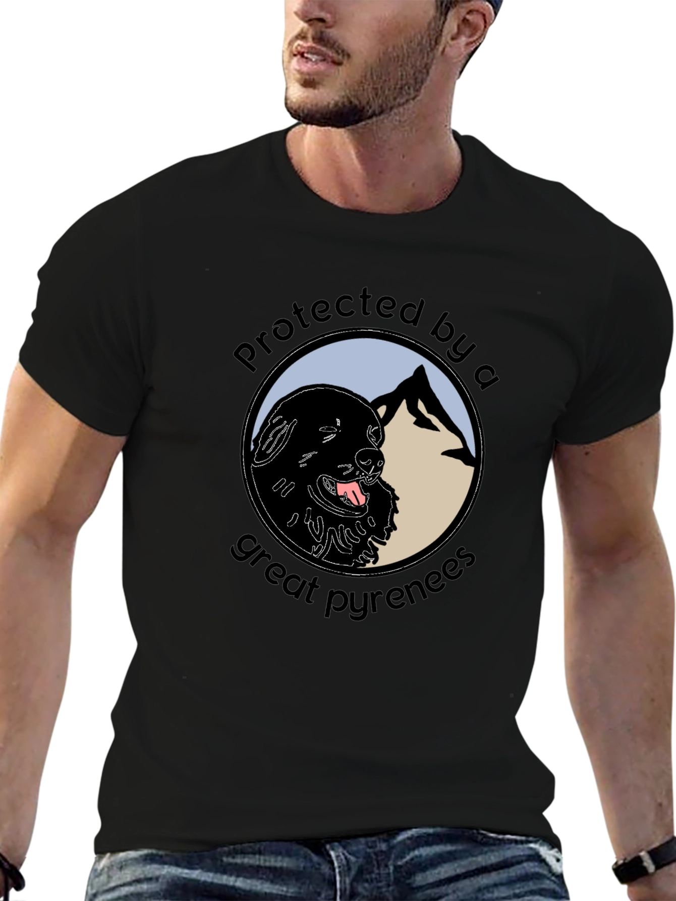 Protected by a Great Pyrenees T-Shirt