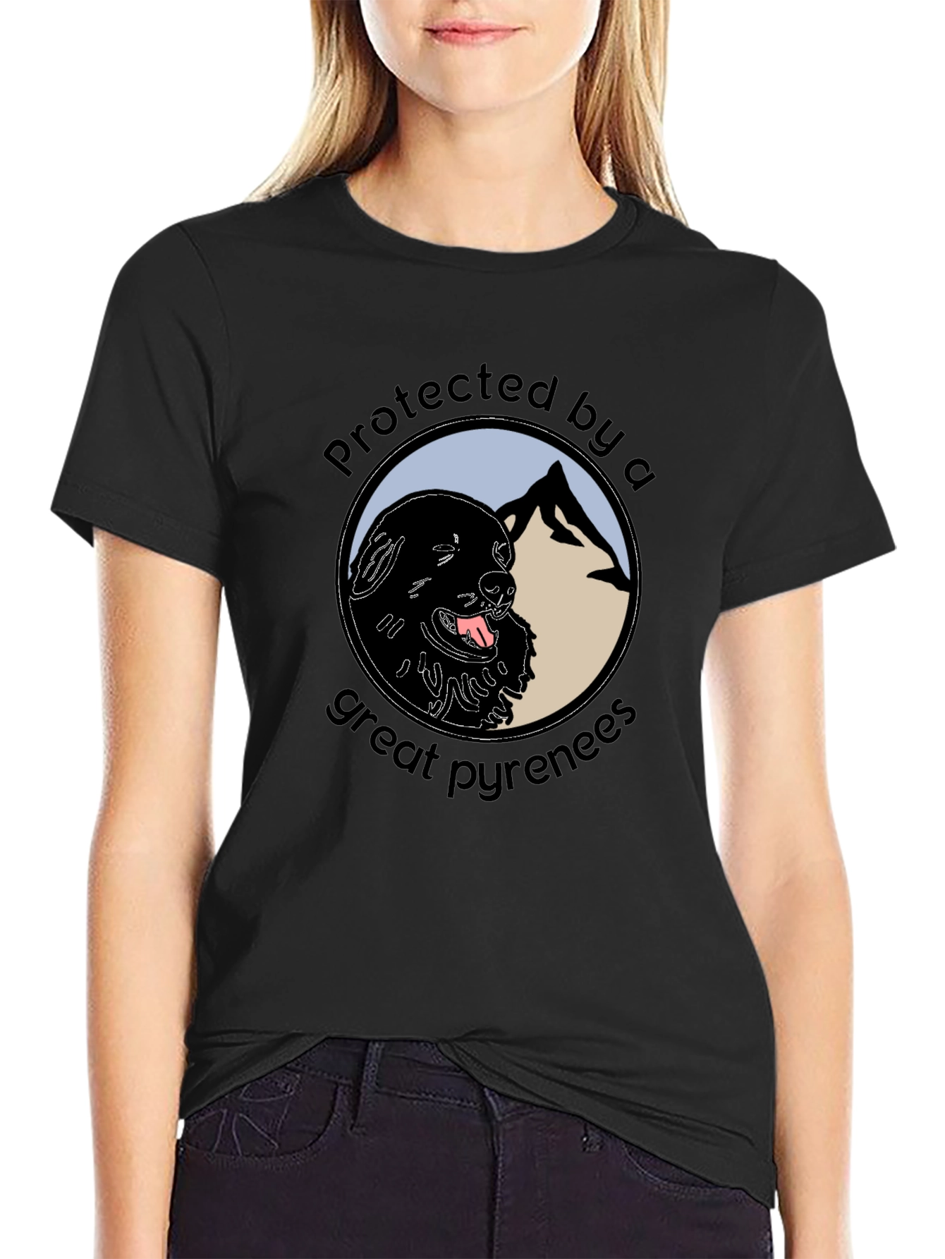 Protected by a Great Pyrenees T-Shirt