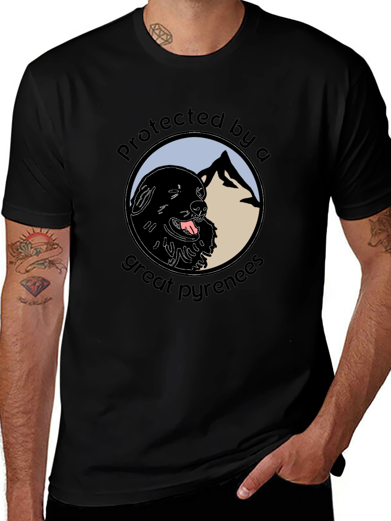 Protected by a Great Pyrenees T-Shirt