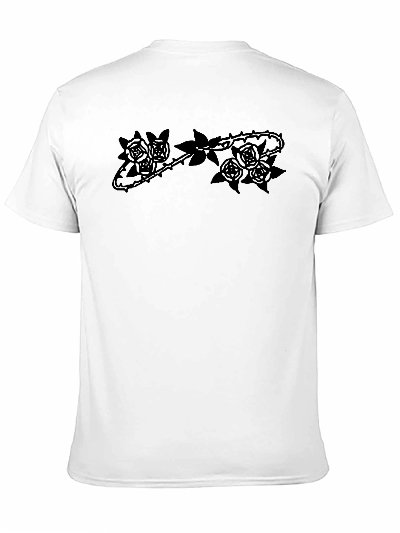 Rose & Thorns Graphic Tee - Edgy Menswear