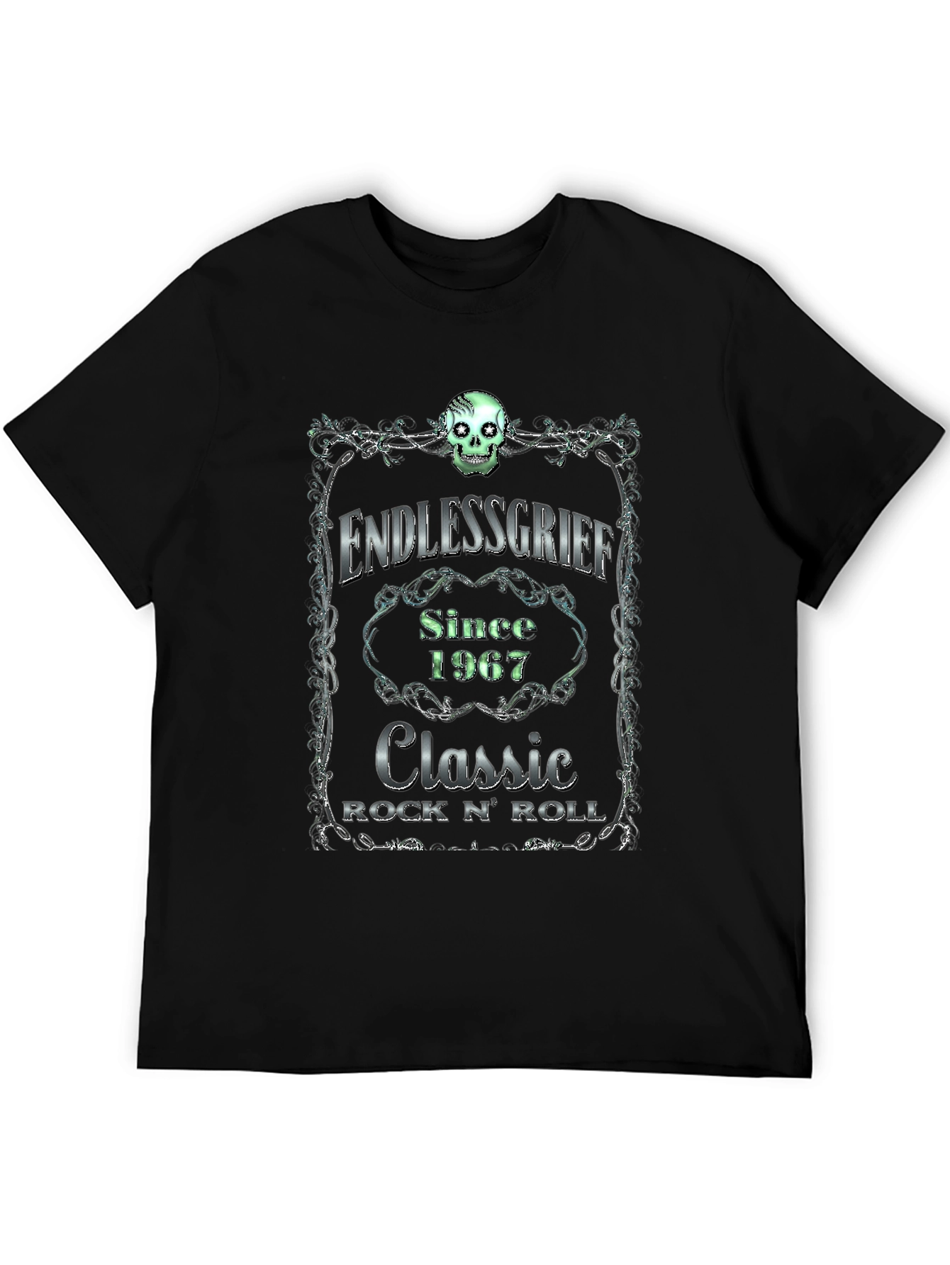 Endless Grief Skull Graphic T-Shirt