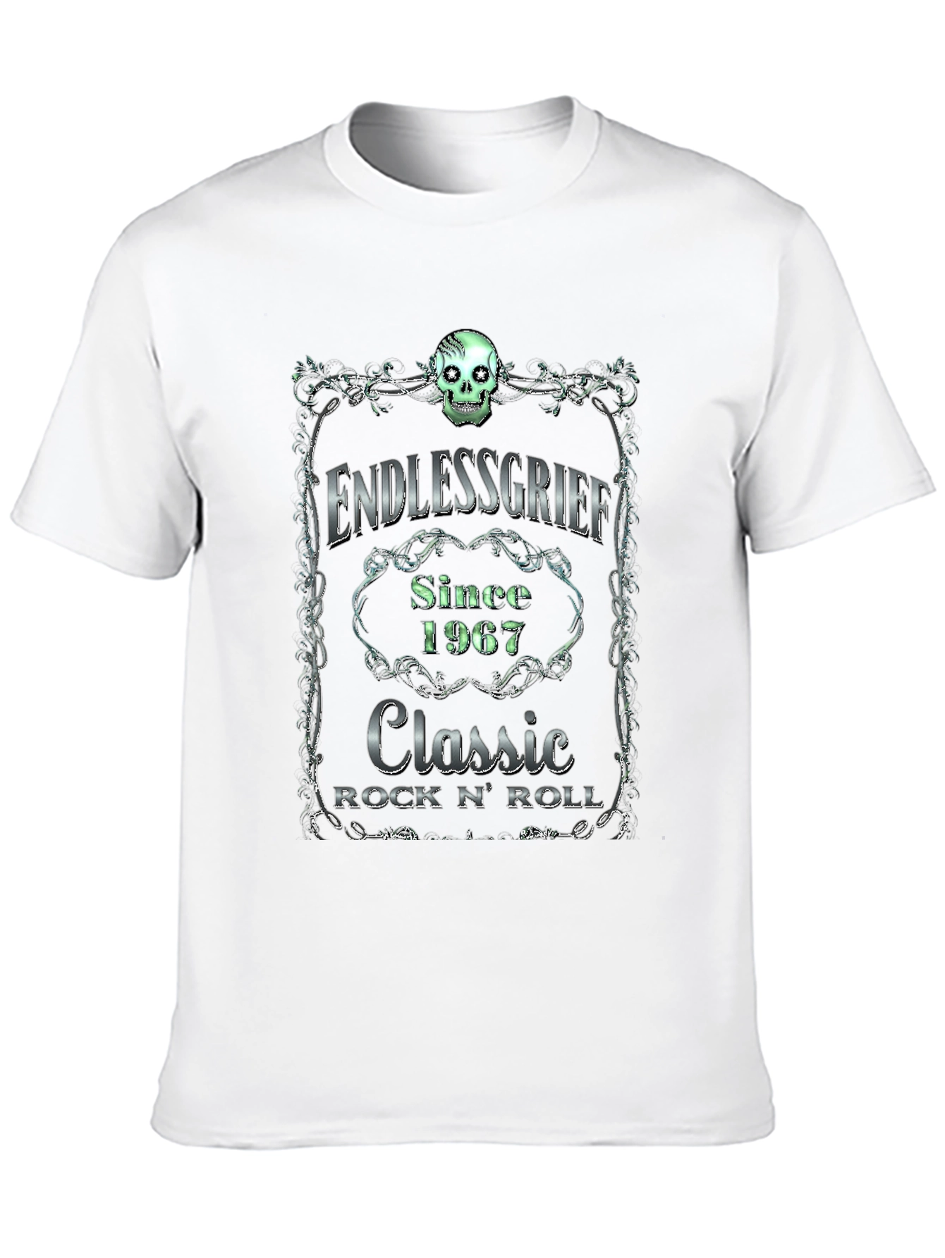 Endless Grief Skull Graphic T-Shirt