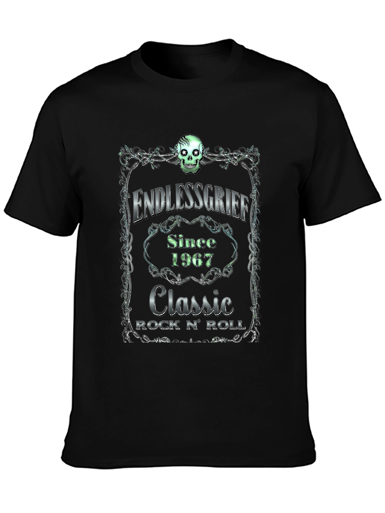 Endless Grief Skull Graphic T-Shirt