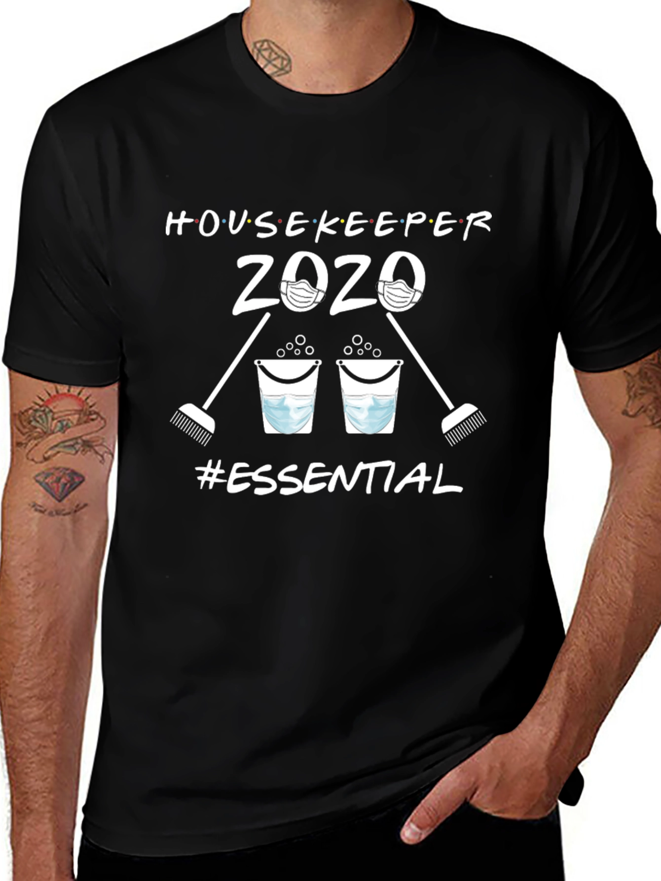 Essential Housekeeper 2020 Black T-Shirt