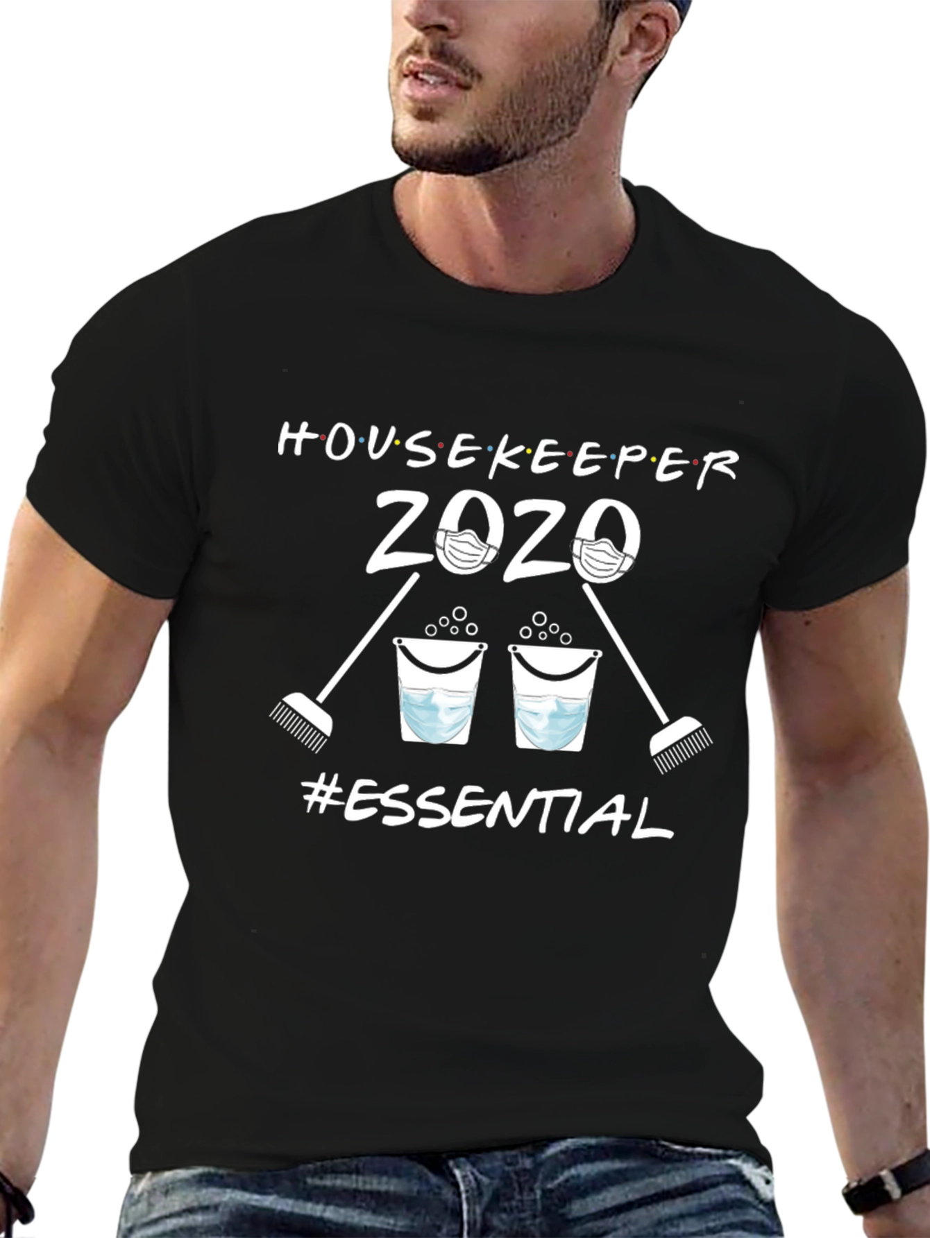 Essential Housekeeper 2020 Black T-Shirt