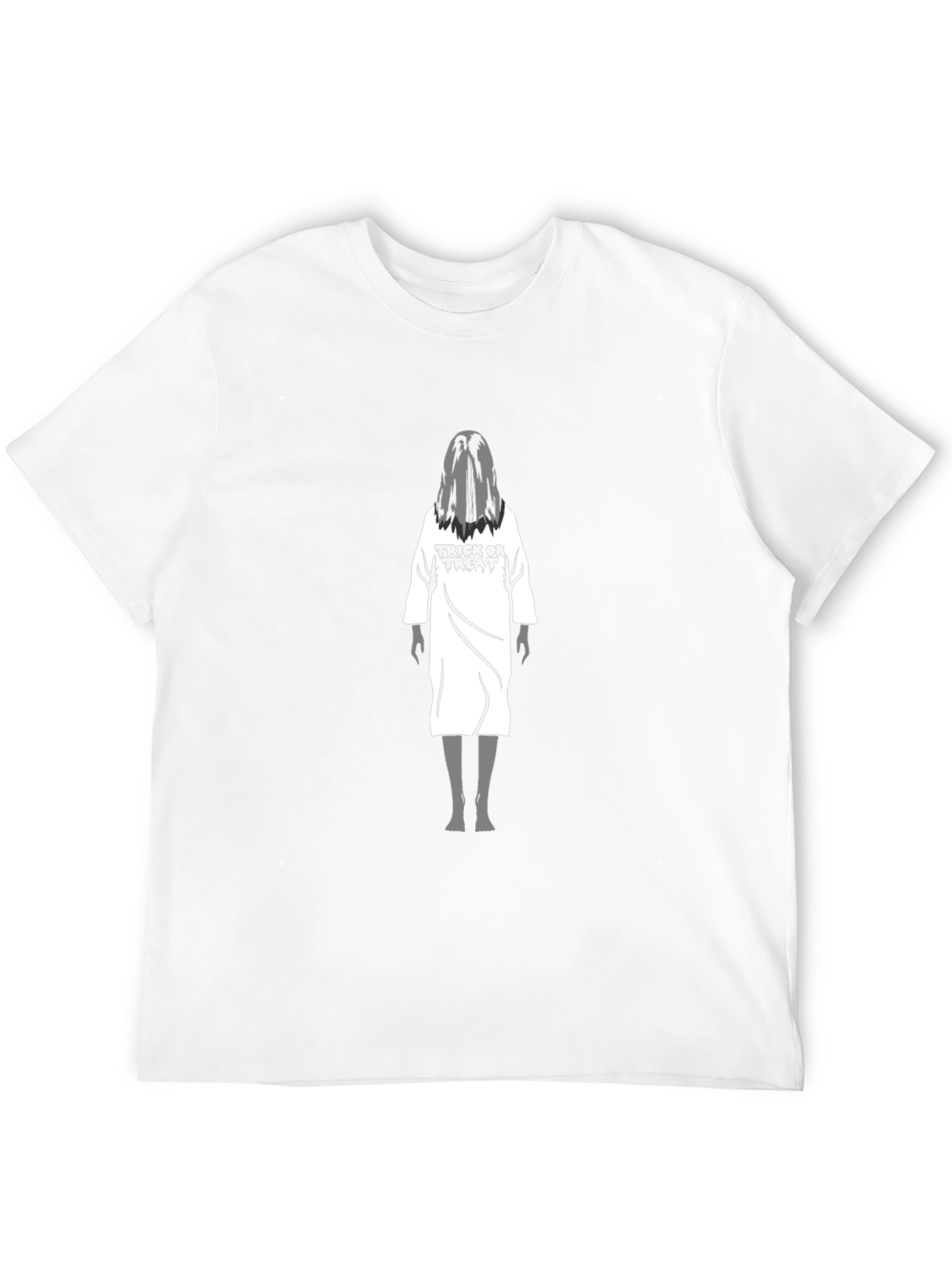 Halloween Ghost Trick or Treat Black T-Shirt