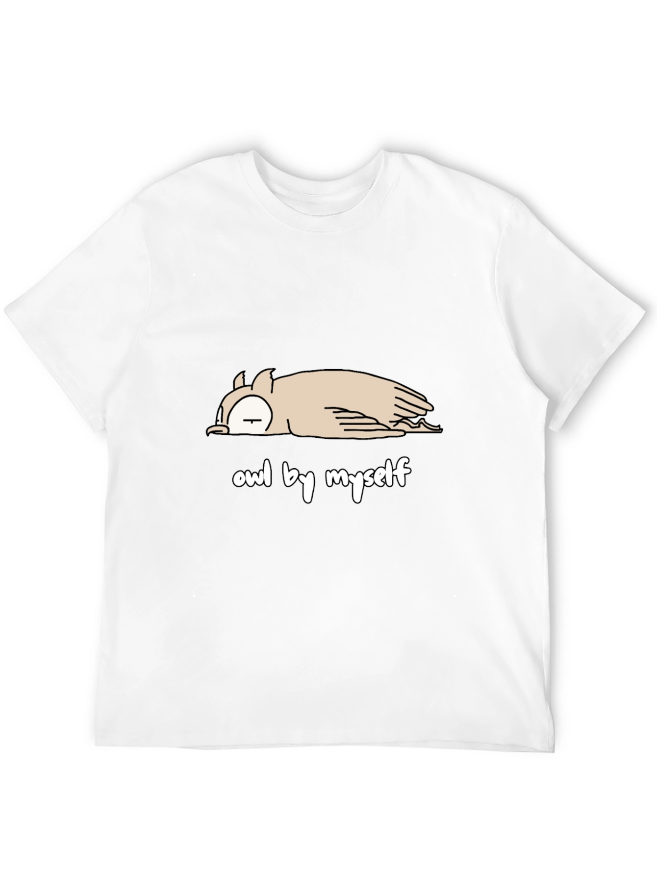 Owl by Myself T-Shirt - Comfy Cotton Tee