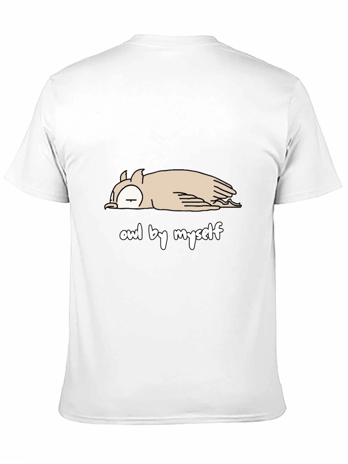 Owl by Myself T-Shirt - Comfy Cotton Tee