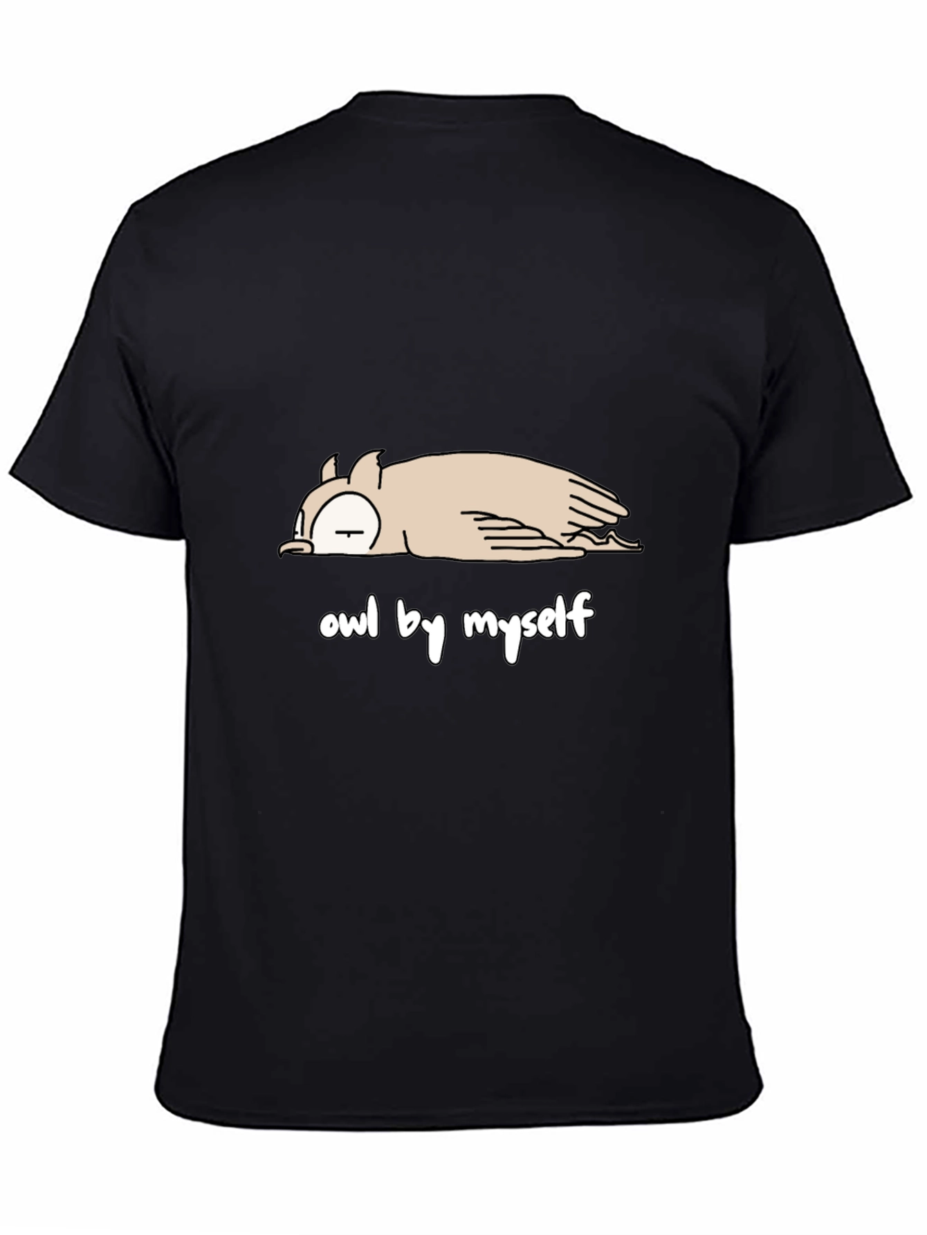 Owl by Myself T-Shirt - Comfy Cotton Tee