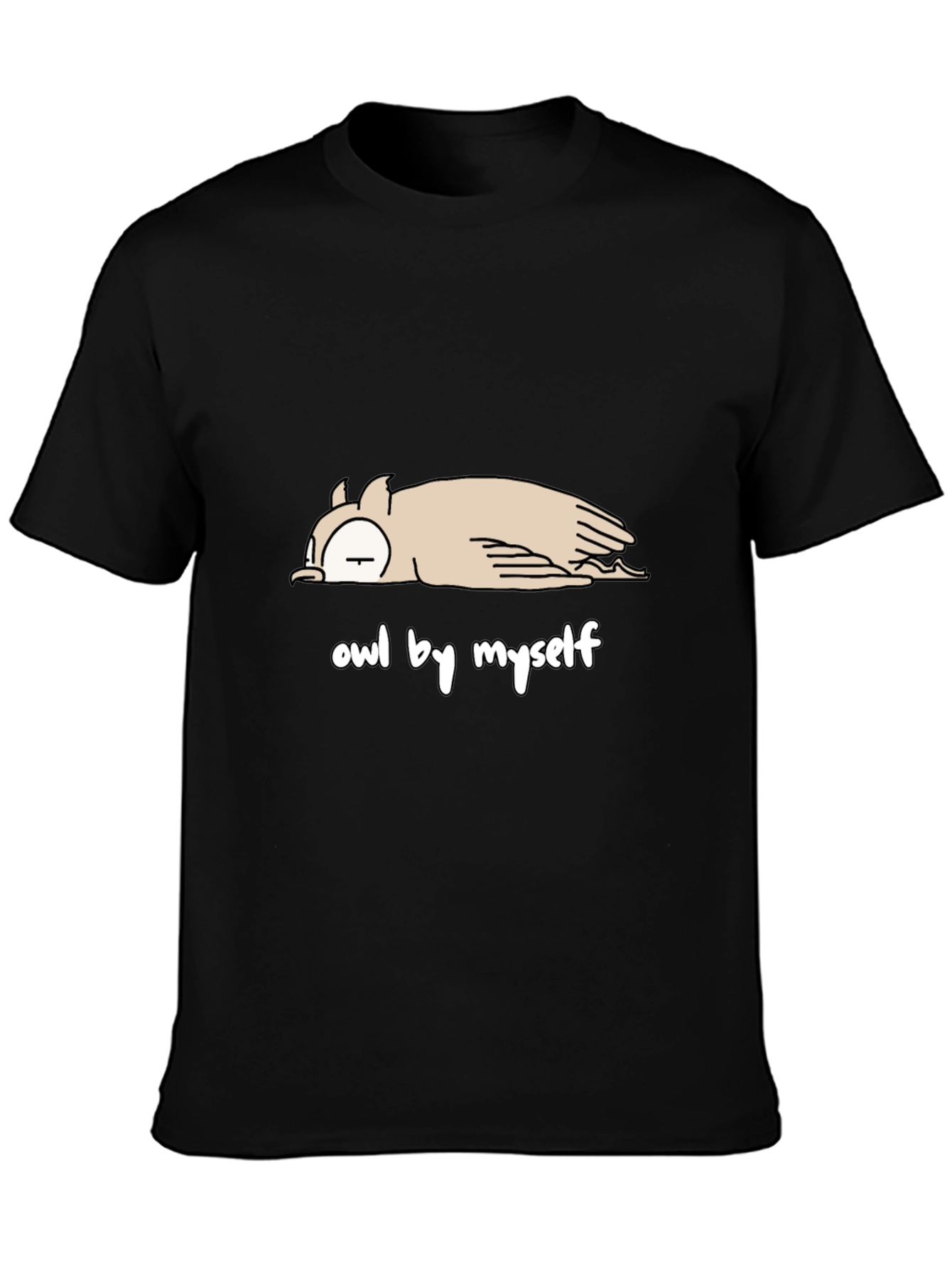 Owl by Myself T-Shirt - Comfy Cotton Tee
